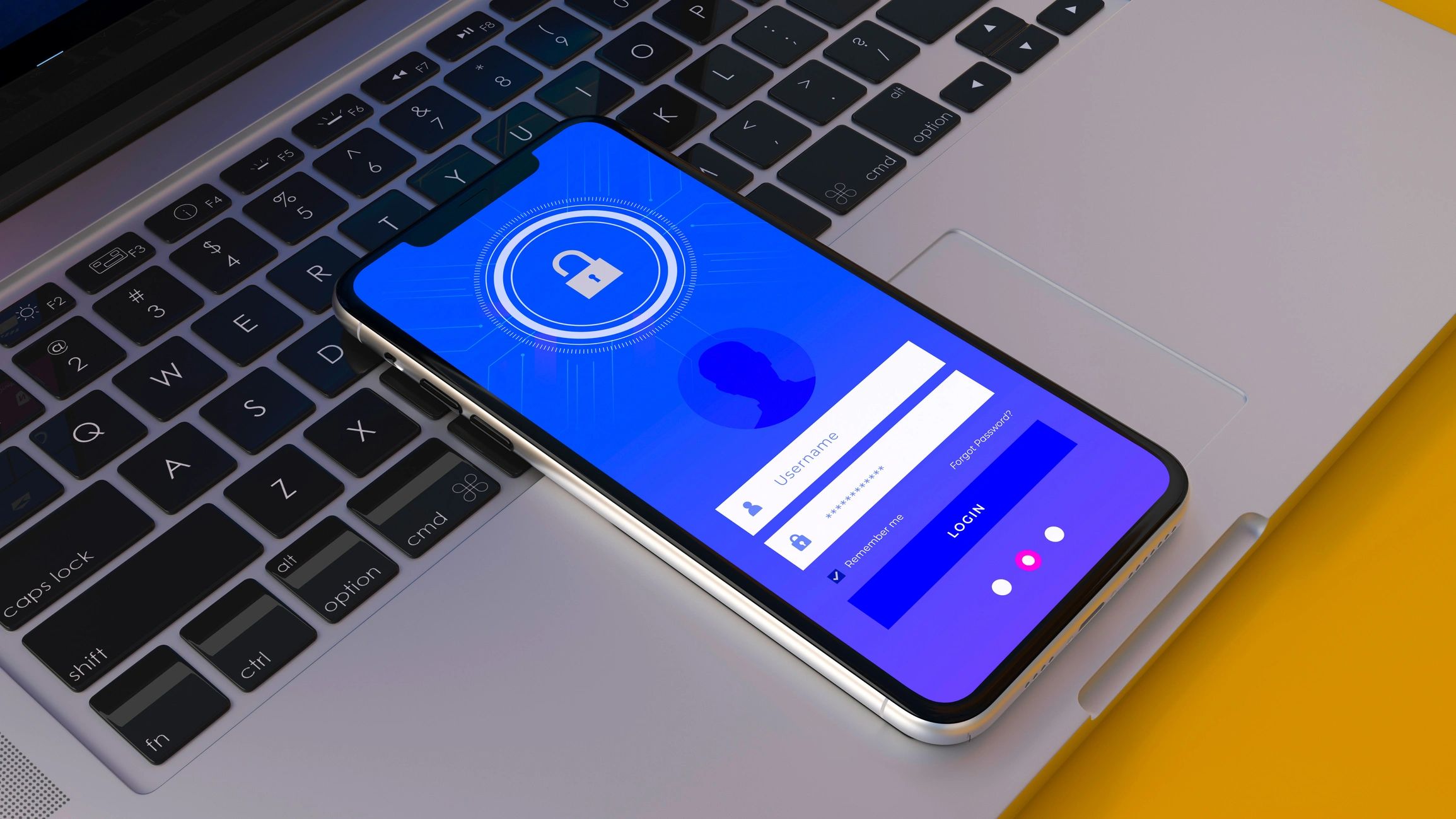 Secure login and privacy protection concept